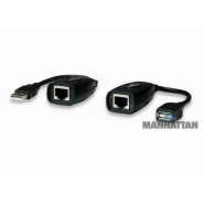 Cable extensión, extensor USB-A 1.1 vía Cat5e RJ45 hasta 60 m